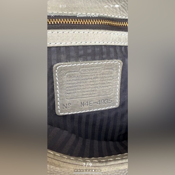 Coach Sonoma Nubuc Leather Lilac adjustable strap Vintage 1994 4935 EUC - Picture 6 of 9